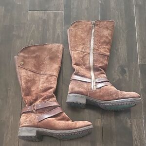 The North Face Brown Suede Winter Boots